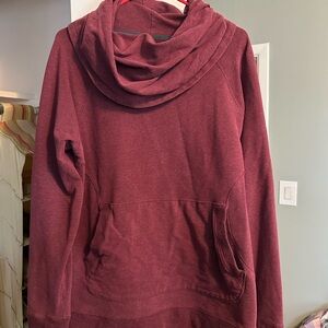 L.L. Bean Women's Cowl Neck Sweater - Deep Red